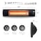 Dr Infrared Heater Black 1500-Watt Electric Carbon Infrared Space Heater Wall or Ceiling Mount with Remote Control DR-238 - alternate 5